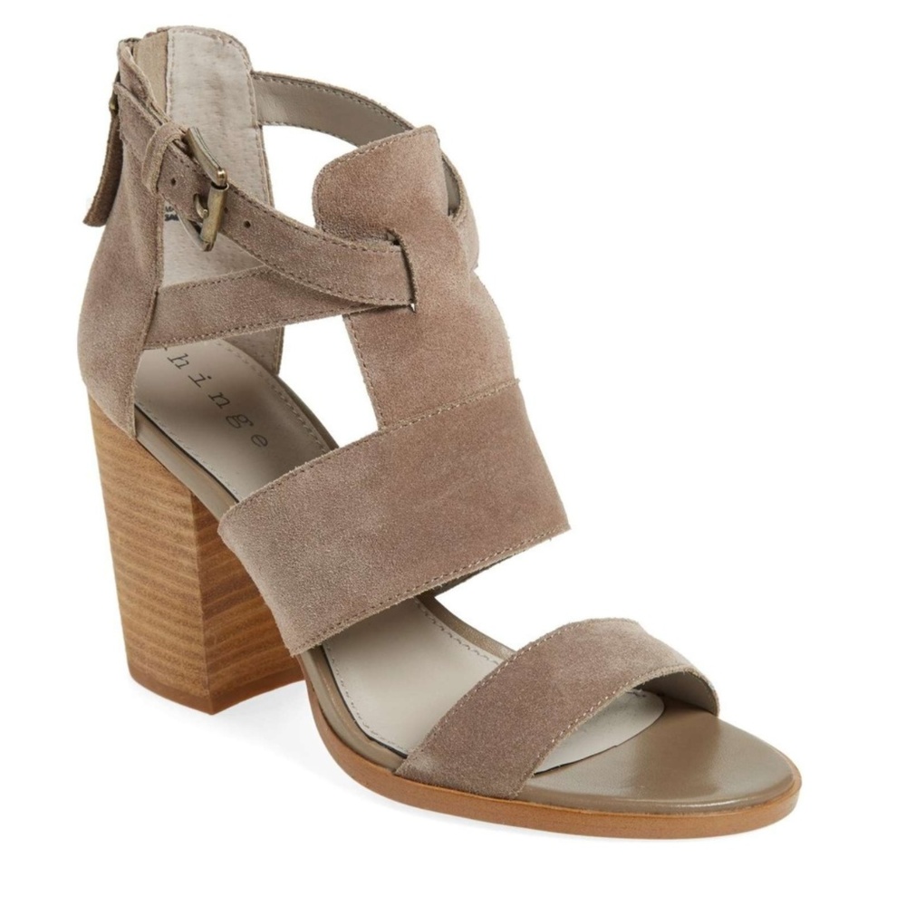 HINGE 'Cora' Block Heel Sandal